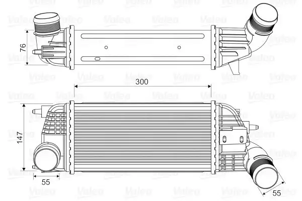 VALEO 818620 Turbo Radyatörü 9683009680 resmi