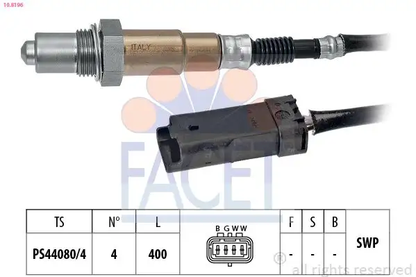 FACET 10.8196 Oksijen Sensörü 89465YV010 resmi