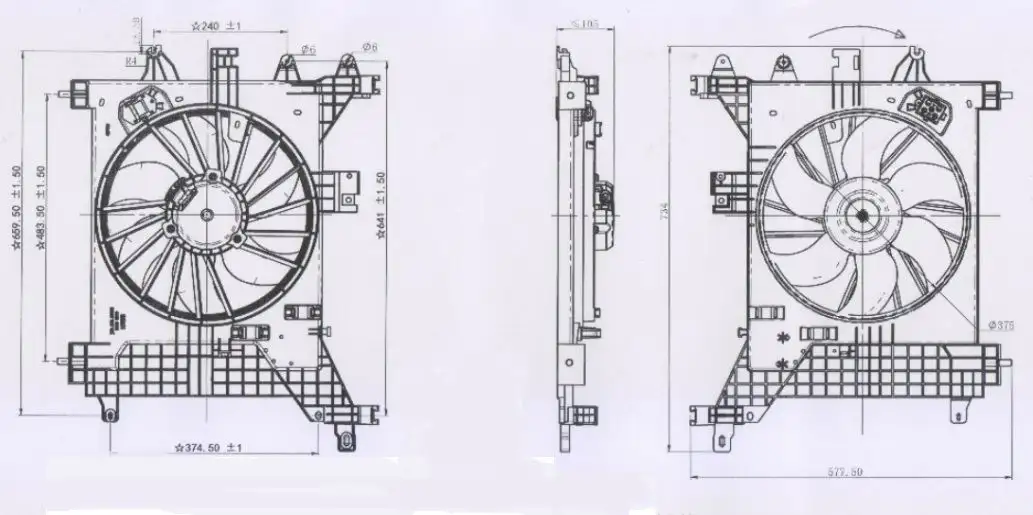 ORIS FDC365000 Fan Motoru 214814567R resmi