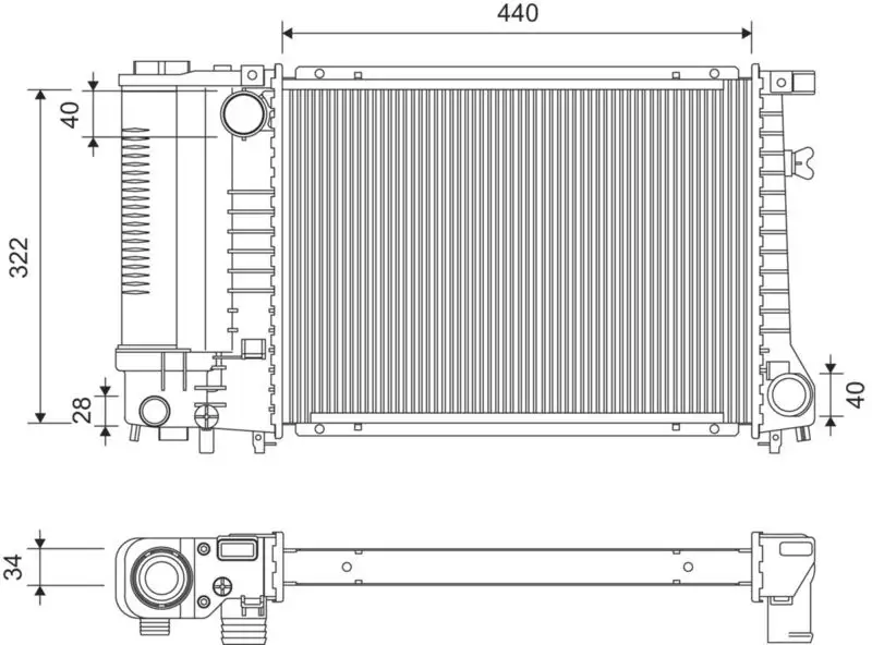 VALEO 730365 Radyatör resmi