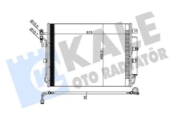 KALE 378000 Klima Radyatörü JRB500130 resmi