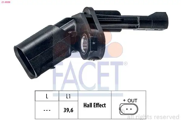 FACET 21.0009 ABS Hız Sensörü (Arka Sol) resmi