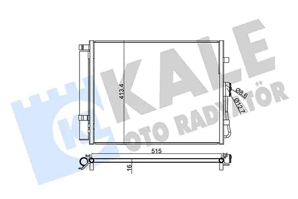 KALE 345240 Klima Radyatörü 976062K000AS resmi