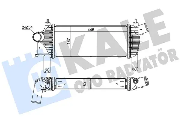 KALE 342355 Turbo Radyatörü 14461EB360 resmi