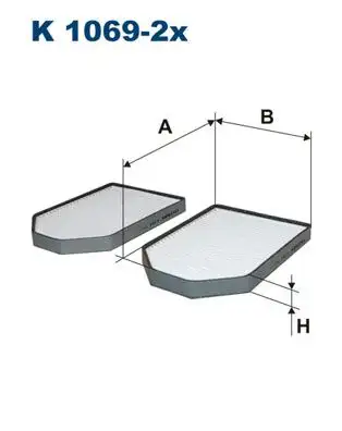 FILTRON K1069-2X Polen Filtresi 4D0898438 resmi