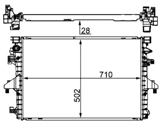 MAHLE CR1792000S Radyatör 7E0121253A resmi