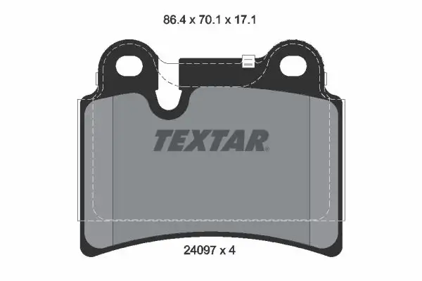 TEXTAR 2409701 Arka Fren Balatası 7L6698451B resmi