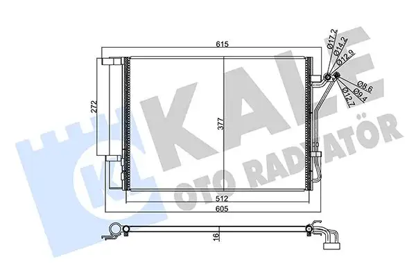 KALE 357790 Klima Radyatörü 976061J010 resmi
