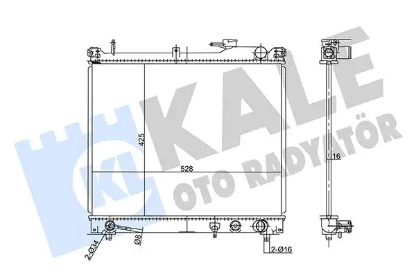 KALE 355710 Radyatör 1770066D11 resmi