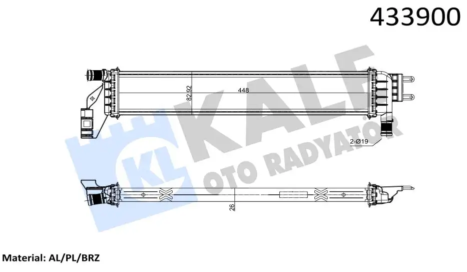 KALE 0559221AB Turbo Radyatörü resmi