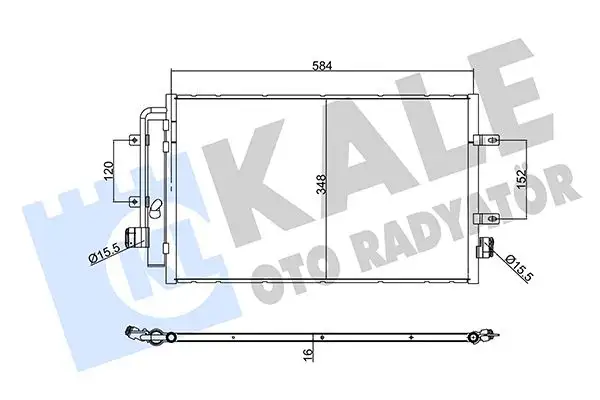KALE 356120 Klima Radyatörü 5801255825 resmi