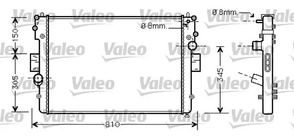 VALEO 734448 Radyatör 504045489 resmi