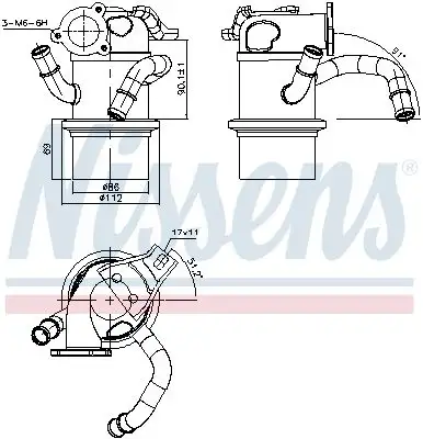 NISSENS 989315 EGR Soğutucusu resmi