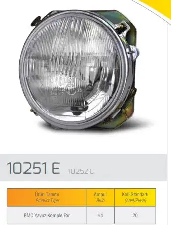 FARBA 10251D Ön Far resmi