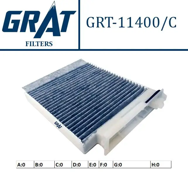 GRAT 11400C Polen Filtresi (Karbonlu) 7711426872 resmi