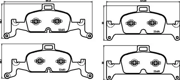 BREMBO P85164X Ön Fren Balatası resmi