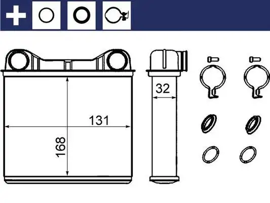MAHLE AH238000S Kalorifer Radyatörü A1648300261 resmi