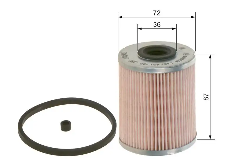 BOSCH 1457431705 Yakıt Filtresi resmi