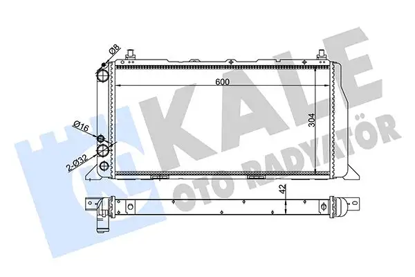 KALE 367300 Radyatör 893121251 resmi