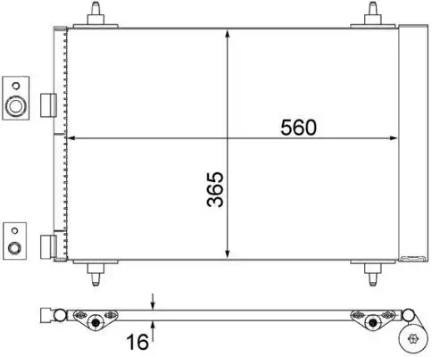 MAHLE AC315000S Klima Radyatörü 9638574080 resmi