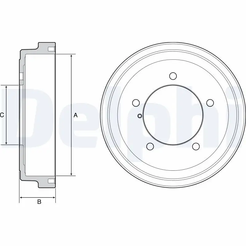 DELPHI BF531 Fren Kampanası 4351167D01 resmi