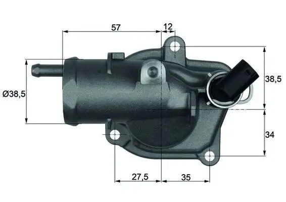 MAHLE TI3187 Termostat A6462001015 resmi