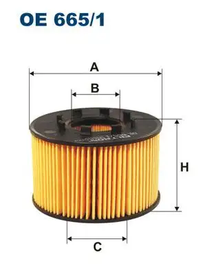 FILTRON OE665/1 Yağ Filtresi resmi