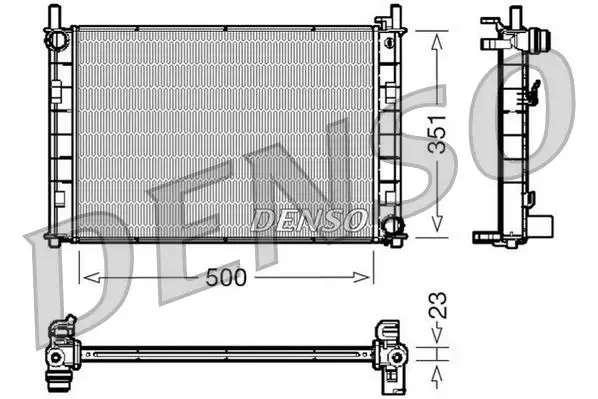DENSO DRM10045 Radyatör resmi