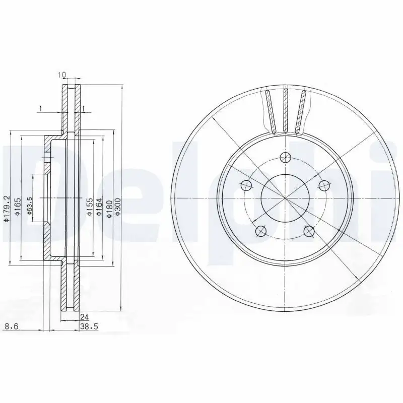 DELPHI BG3537C Ön Fren Diski resmi