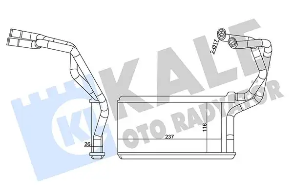 KALE 358590 Kalorifer Radyatörü 7801A382 resmi