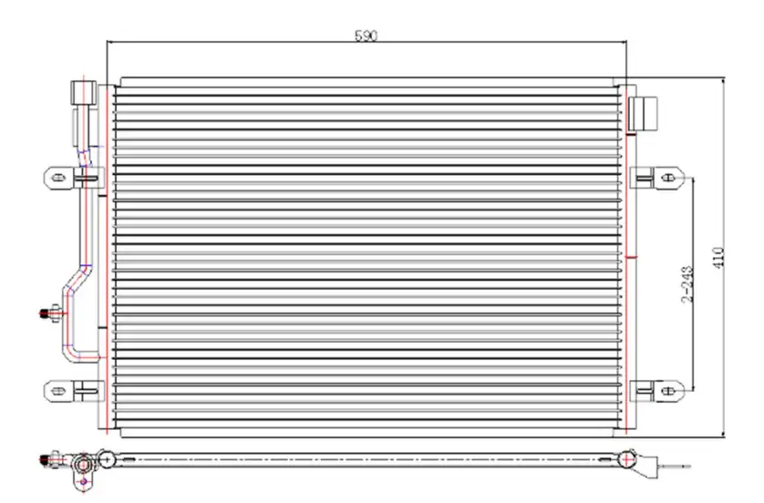 ORIS CAU403016 Klima Radyatörü 8E0260403B resmi
