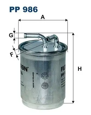 FILTRON PP986 Yakıt Filtresi 6Q0127401F resmi