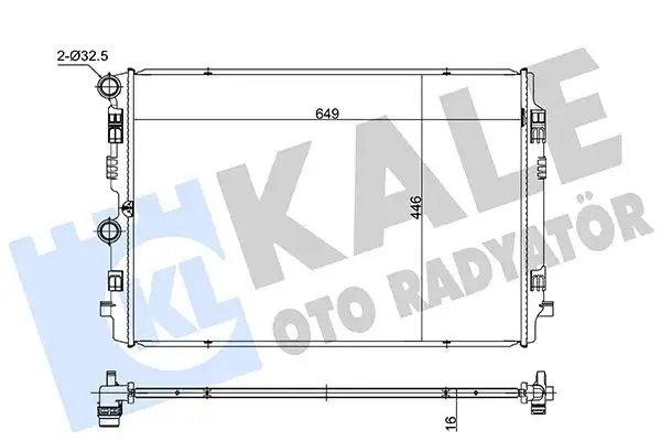 KALE 363240 Radyatör 2Q0121253M resmi