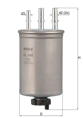MAHLE KL446 Yakıt Filtresi resmi