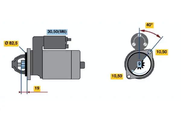 BOSCH 0001109031 Marş Motoru resmi