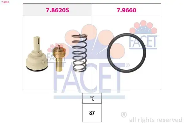 FACET 7.8620 Termostat 03C121110F resmi