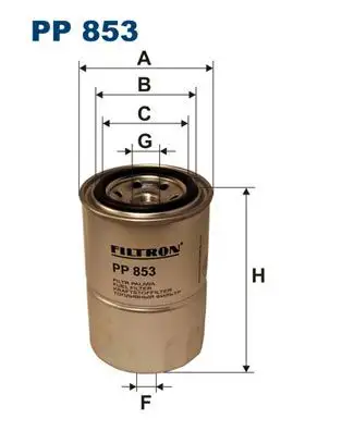 FILTRON PP853 Yakıt Filtresi resmi