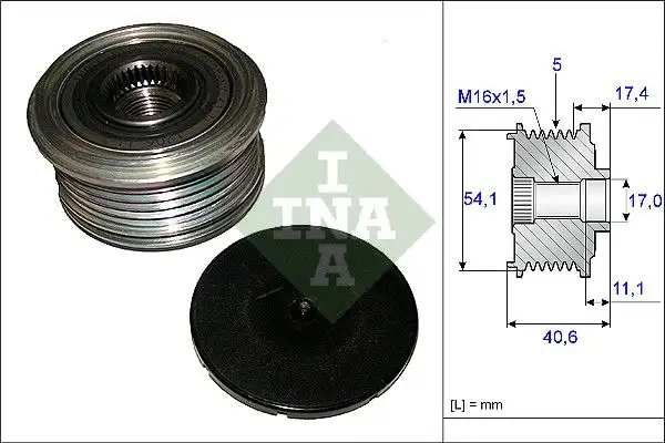 INA 535008910 Alternatör Kasnağı 8200360481 resmi