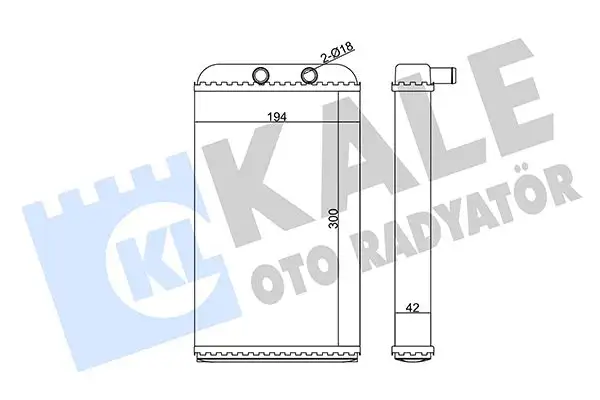 KALE 346285 Kalorifer Radyatörü 6448H8 resmi