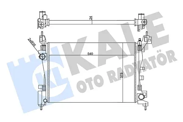 KALE 356270 Radyatör 51780706 resmi