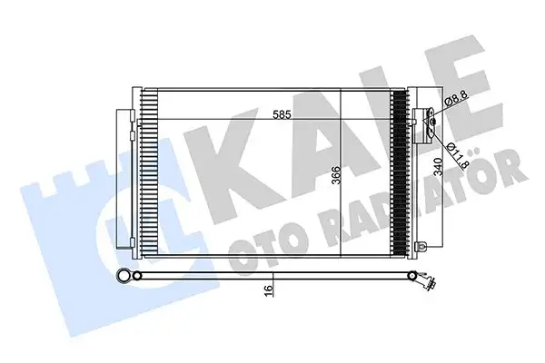 KALE 347305 Klima Radyatörü 51887906 resmi