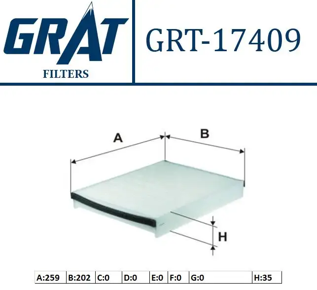 GRAT 17409 Polen Filtresi AV6N18D543AA resmi