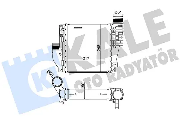 KALE 342815 Turbo Radyatörü 9675627980 resmi