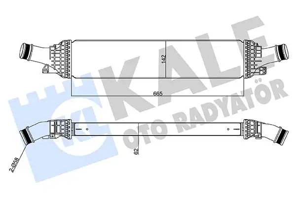 KALE 342600 Turbo Radyatörü 8K0145805L resmi