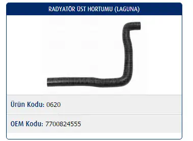 MASTER M0620 Radyatör Üst Hortumu 7700824555 resmi