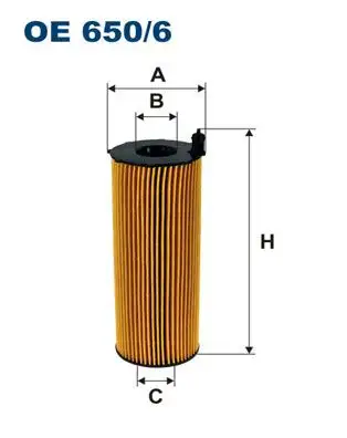 FILTRON OE650/6 Yağ Filtresi 95510722200 resmi