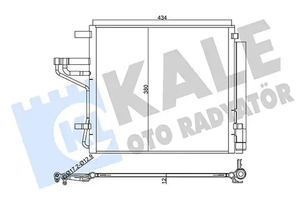 KALE 358020 Klima Radyatörü 97606G6000 resmi
