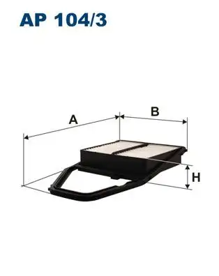 FILTRON AP104/3 Hava Filtresi 17220PLC505 resmi