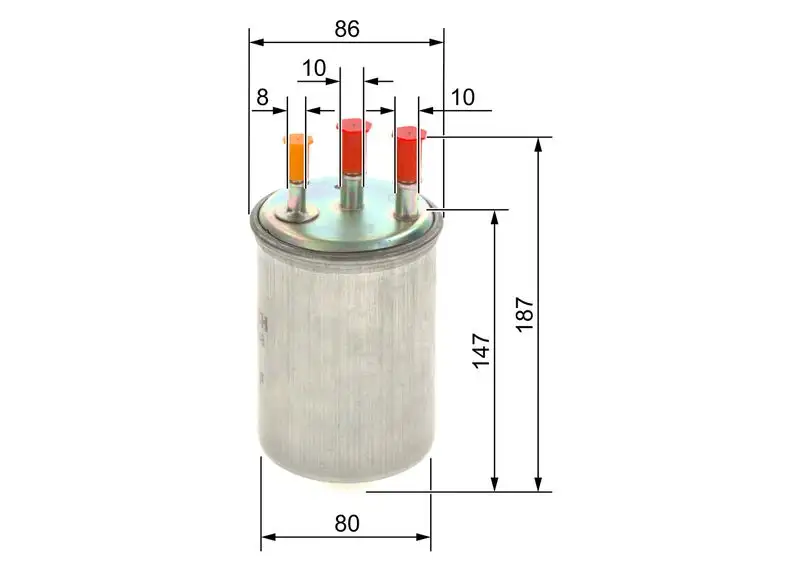 BOSCH 0450906508 Yakıt Filtresi resmi
