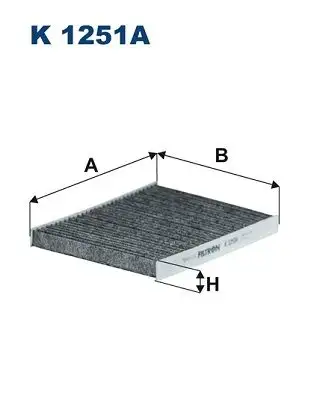 FILTRON K1251A Polen Filtresi (Karbonlu) resmi